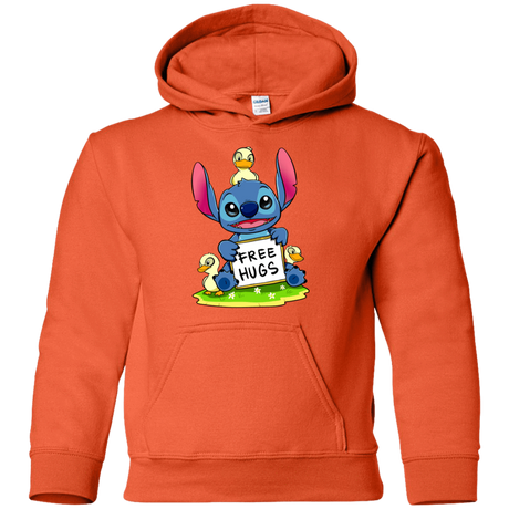 Sweatshirts Orange / YS Stitch Hug Youth Hoodie