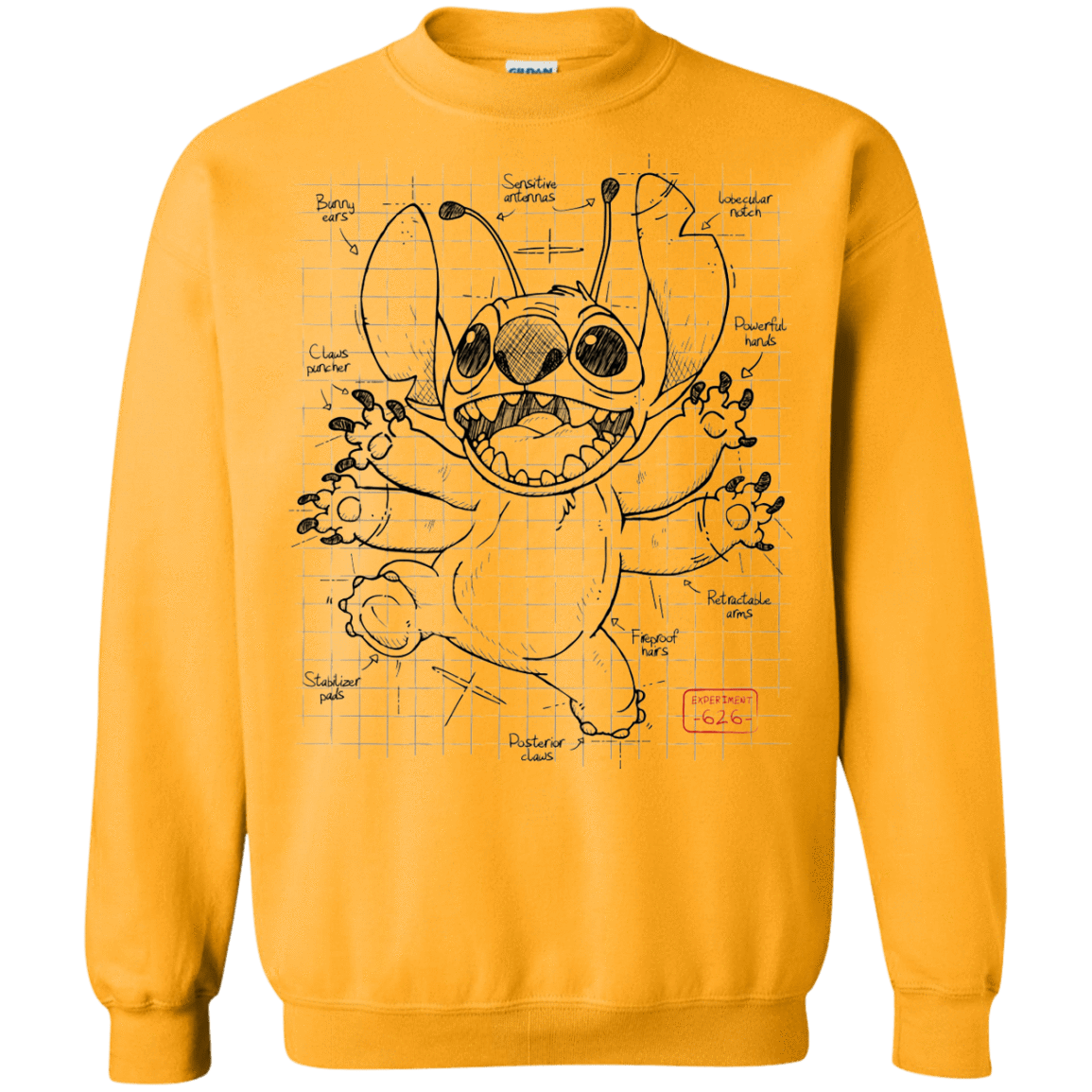 Sweatshirts Gold / S Stitch Plan Crewneck Sweatshirt