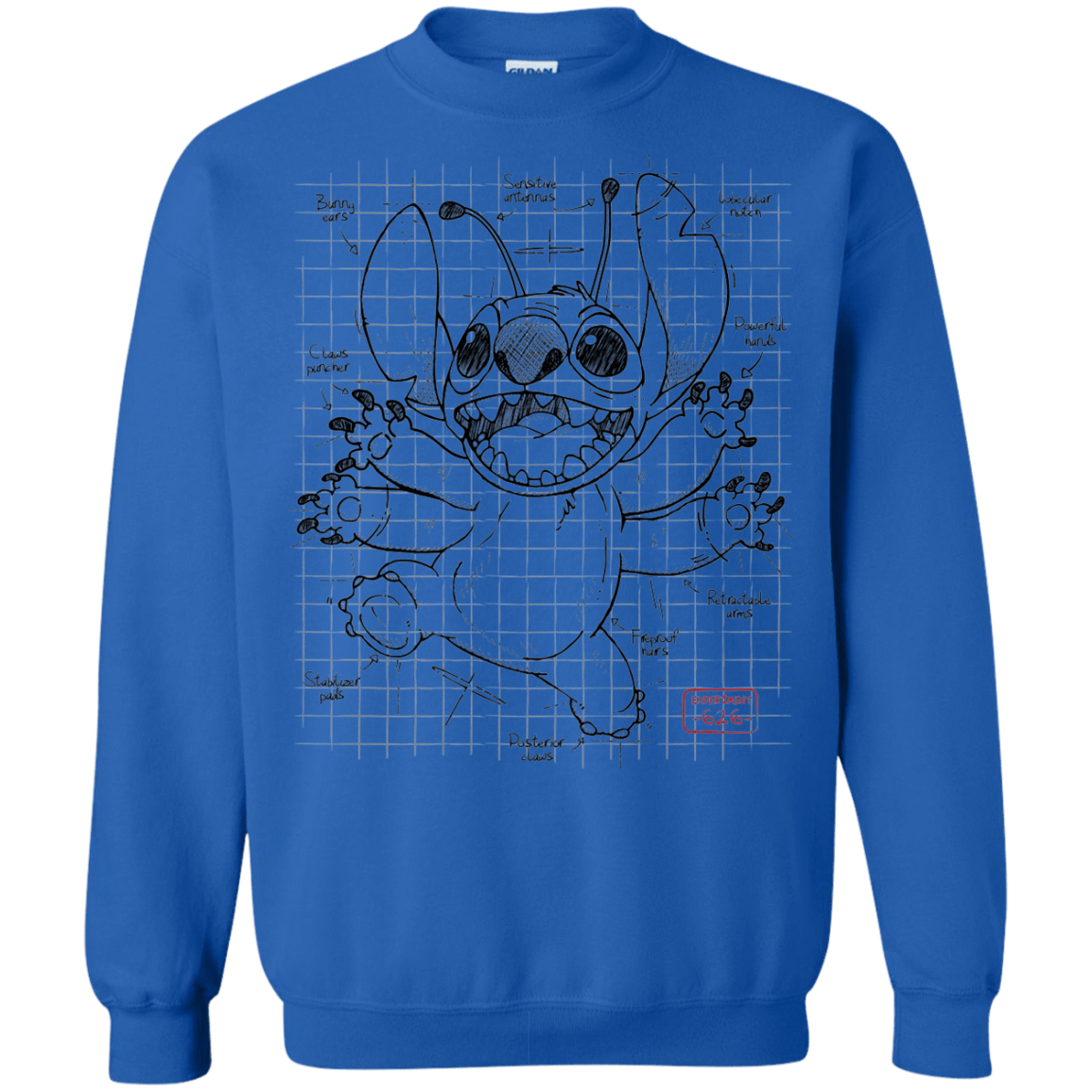 Sweatshirts Royal / S Stitch Plan Crewneck Sweatshirt