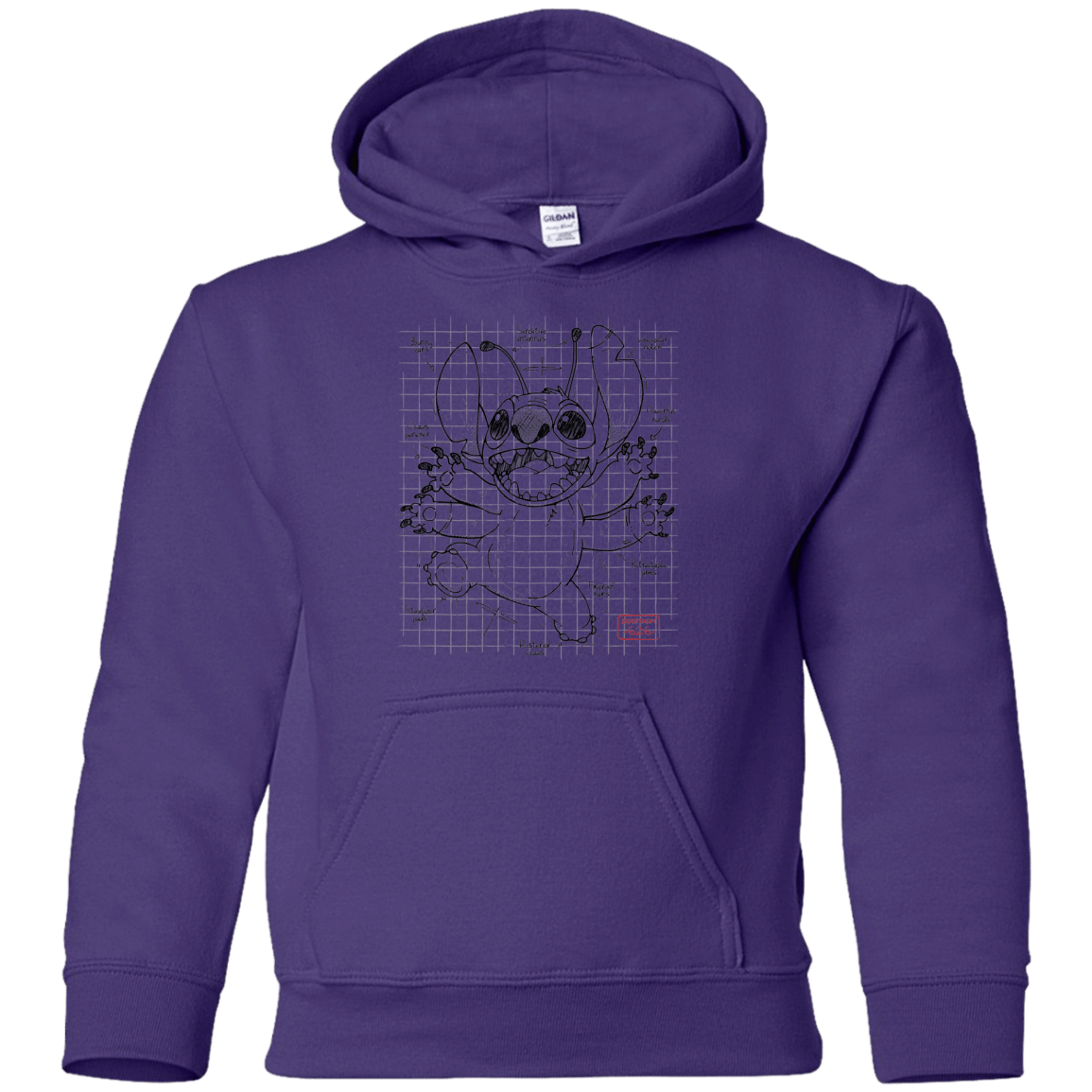 Sweatshirts Purple / YS Stitch Plan Youth Hoodie