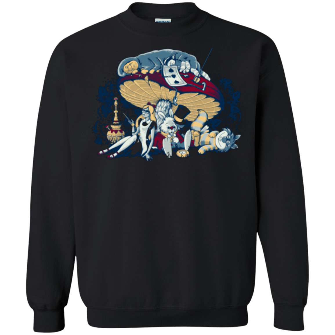 Sweatshirts Black / Small STONED IN WONDERLAND Crewneck Sweatshirt