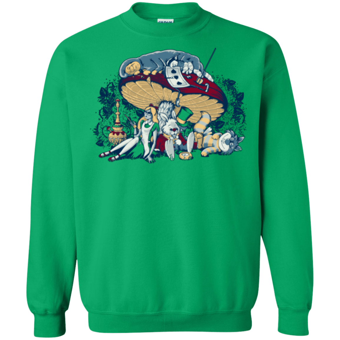 Sweatshirts Irish Green / Small STONED IN WONDERLAND Crewneck Sweatshirt