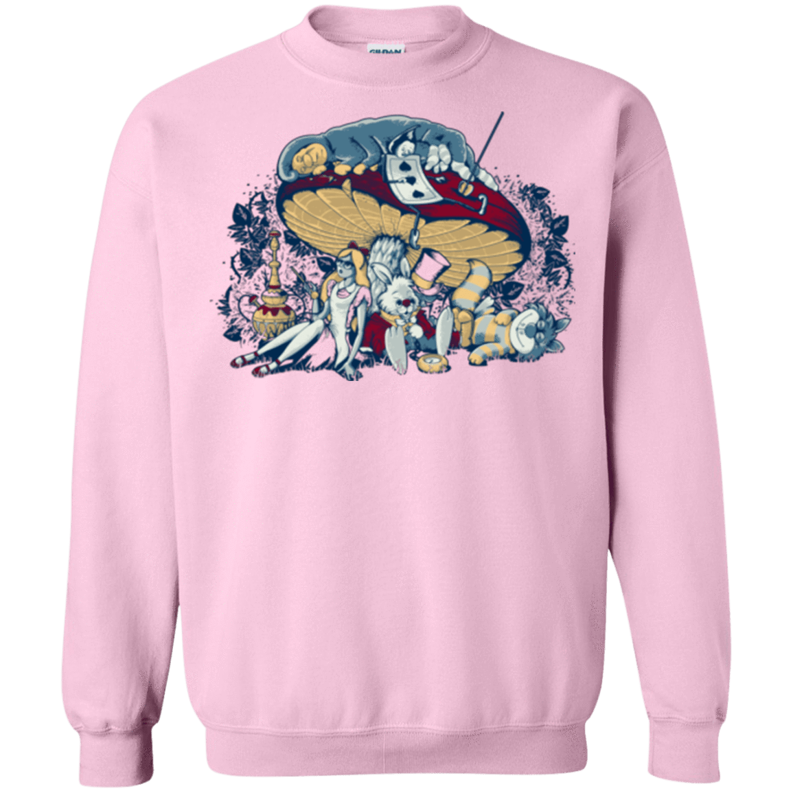Sweatshirts Light Pink / Small STONED IN WONDERLAND Crewneck Sweatshirt