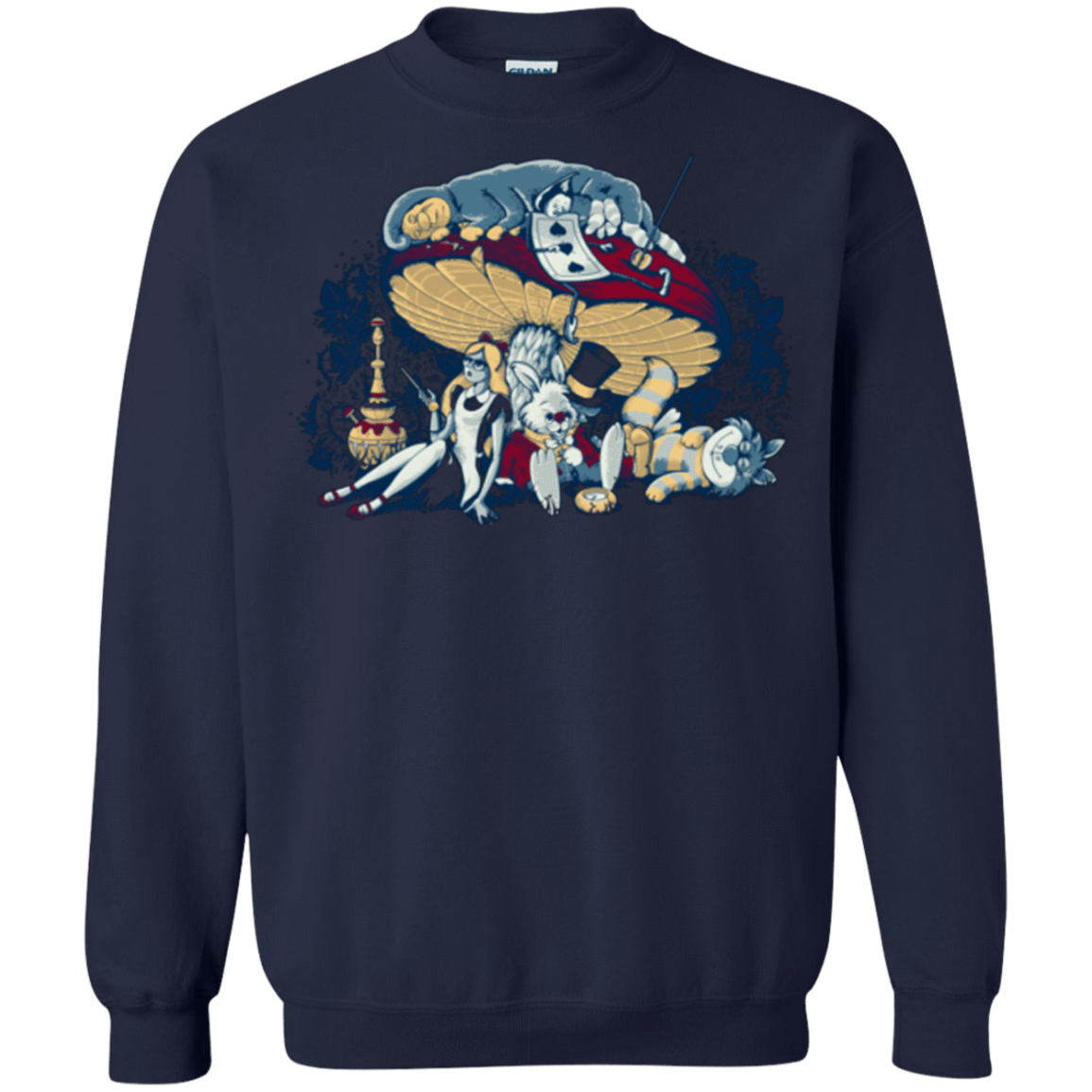 Sweatshirts Navy / Small STONED IN WONDERLAND Crewneck Sweatshirt