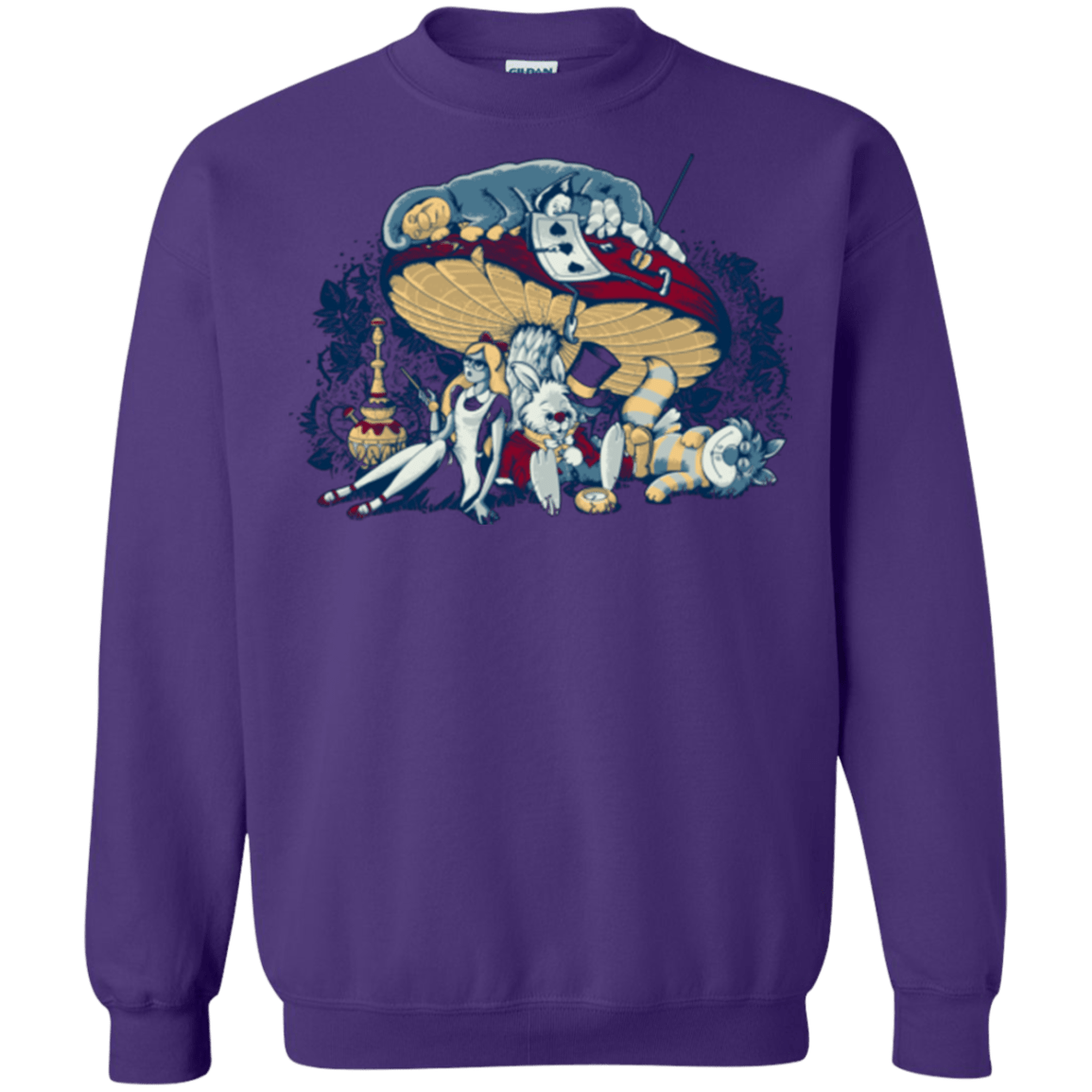 Sweatshirts Purple / Small STONED IN WONDERLAND Crewneck Sweatshirt