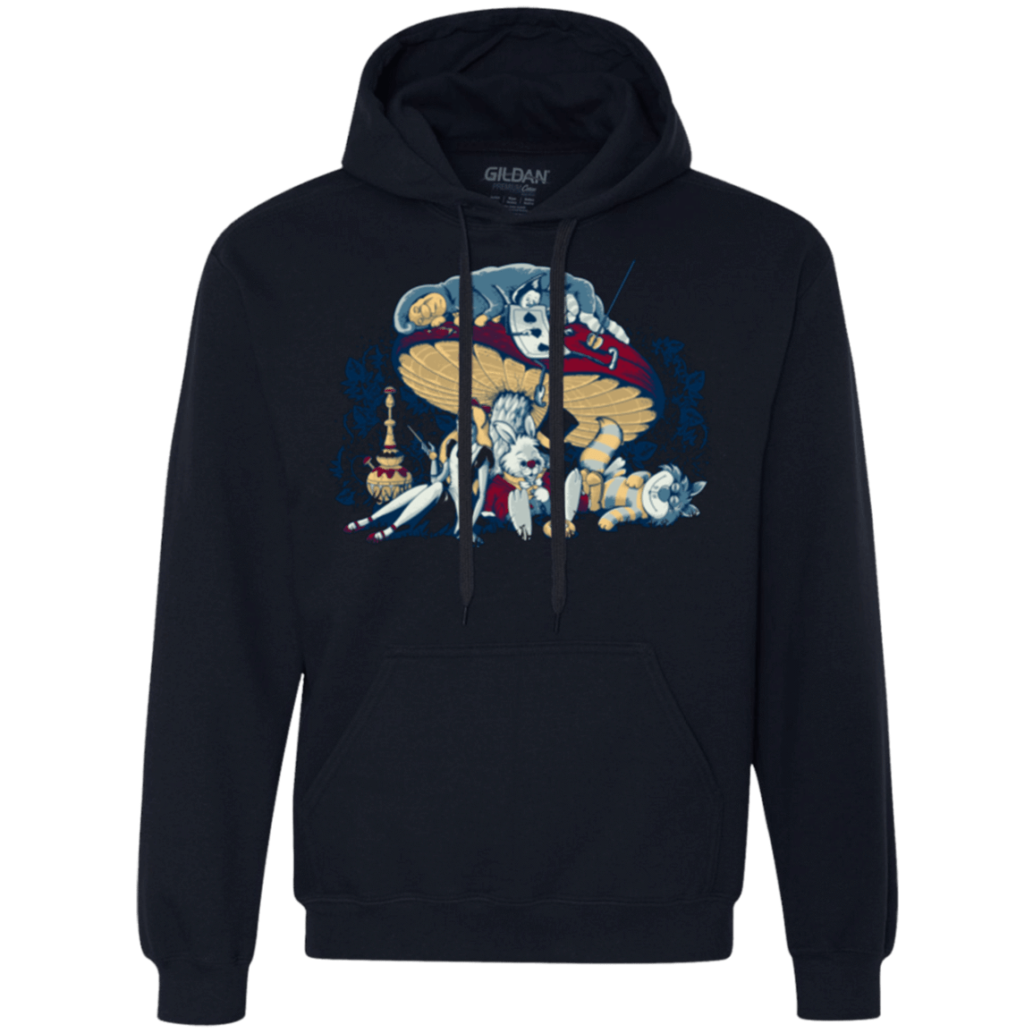 Sweatshirts Navy / Small STONED IN WONDERLAND Premium Fleece Hoodie