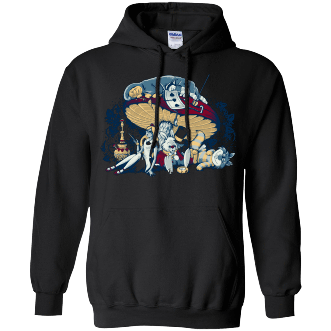 Sweatshirts Black / Small STONED IN WONDERLAND Pullover Hoodie