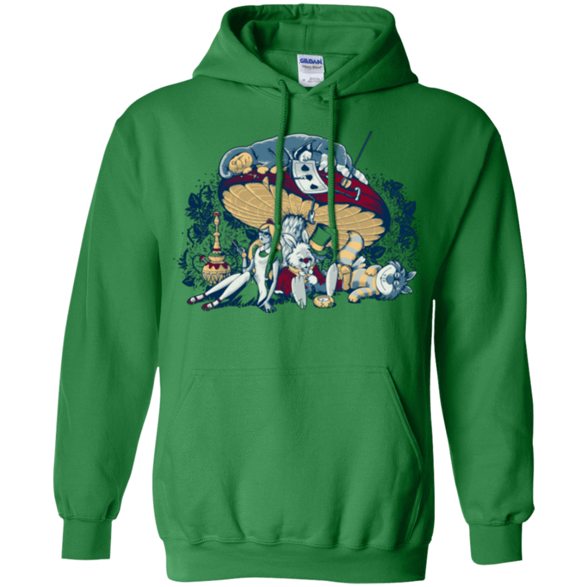 Sweatshirts Irish Green / Small STONED IN WONDERLAND Pullover Hoodie