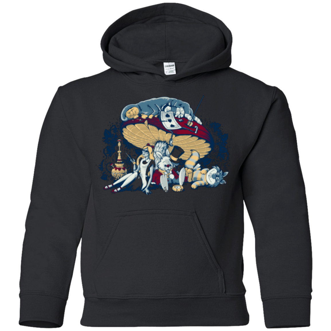 Sweatshirts Black / YS STONED IN WONDERLAND Youth Hoodie