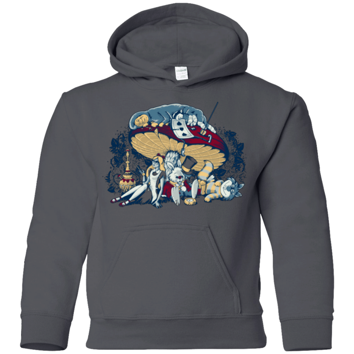 Sweatshirts Charcoal / YS STONED IN WONDERLAND Youth Hoodie