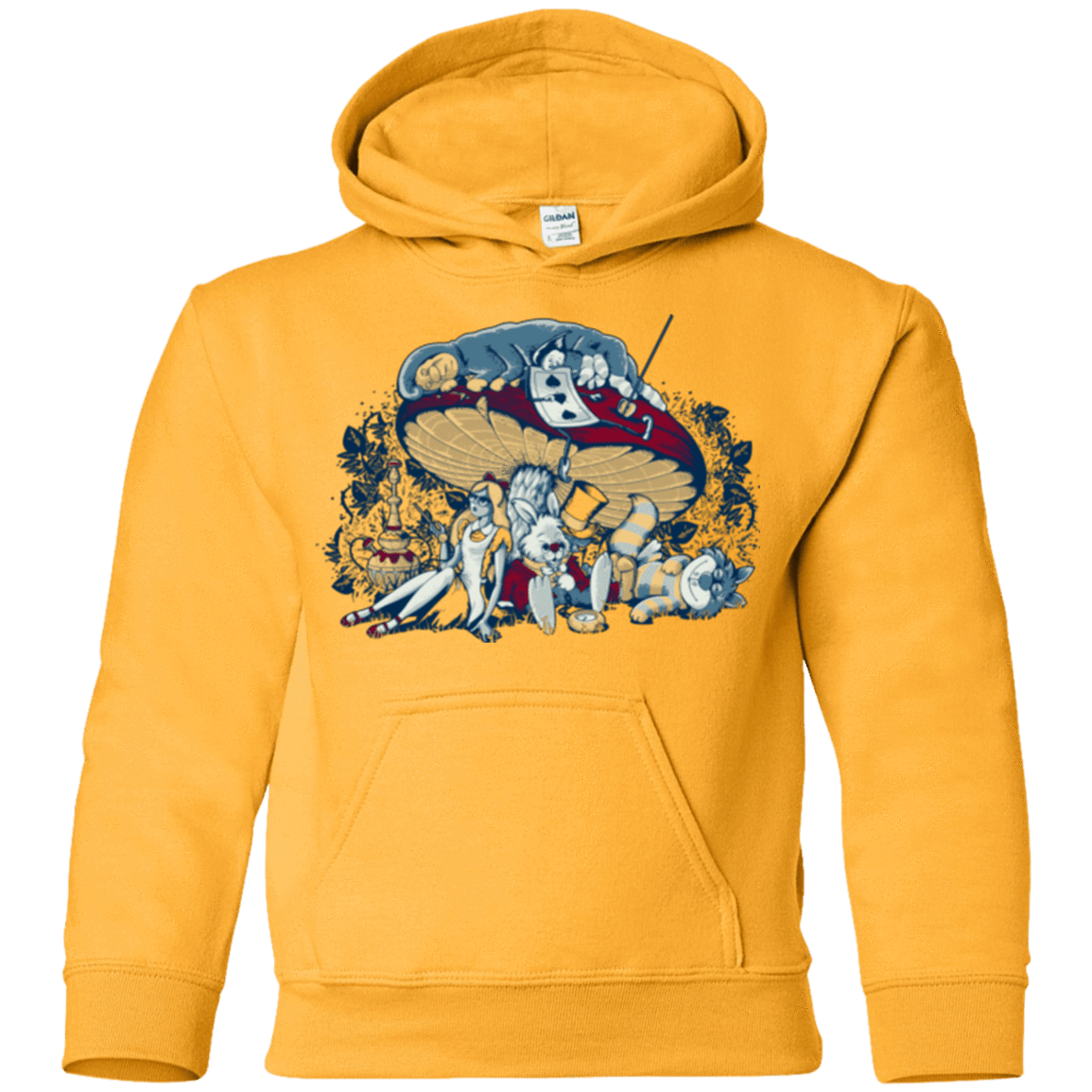 Sweatshirts Gold / YS STONED IN WONDERLAND Youth Hoodie