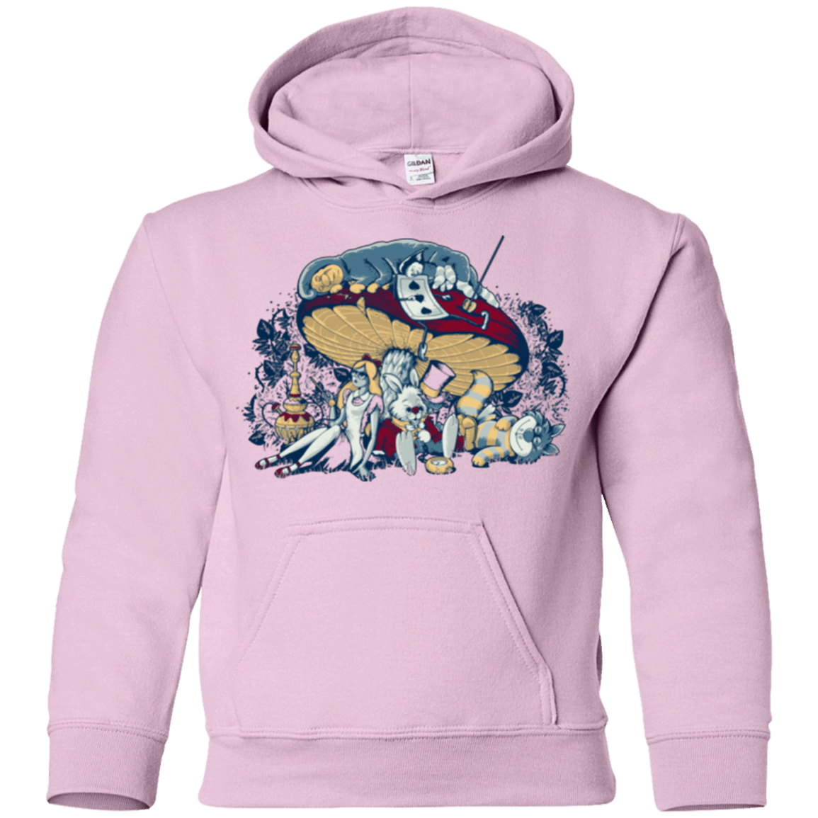 Sweatshirts Light Pink / YS STONED IN WONDERLAND Youth Hoodie