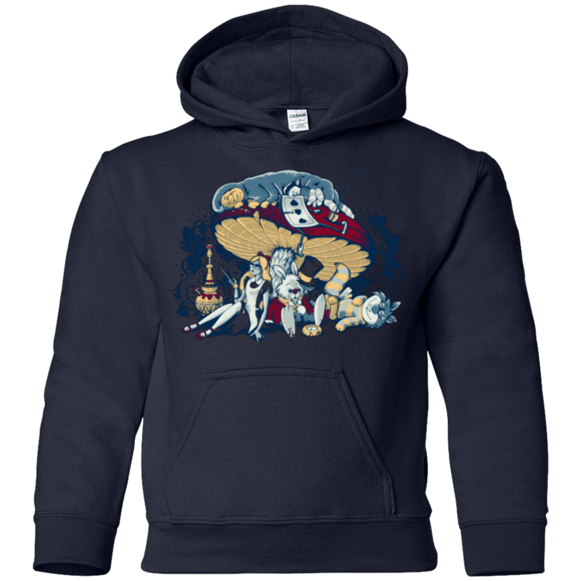 Sweatshirts Navy / YS STONED IN WONDERLAND Youth Hoodie