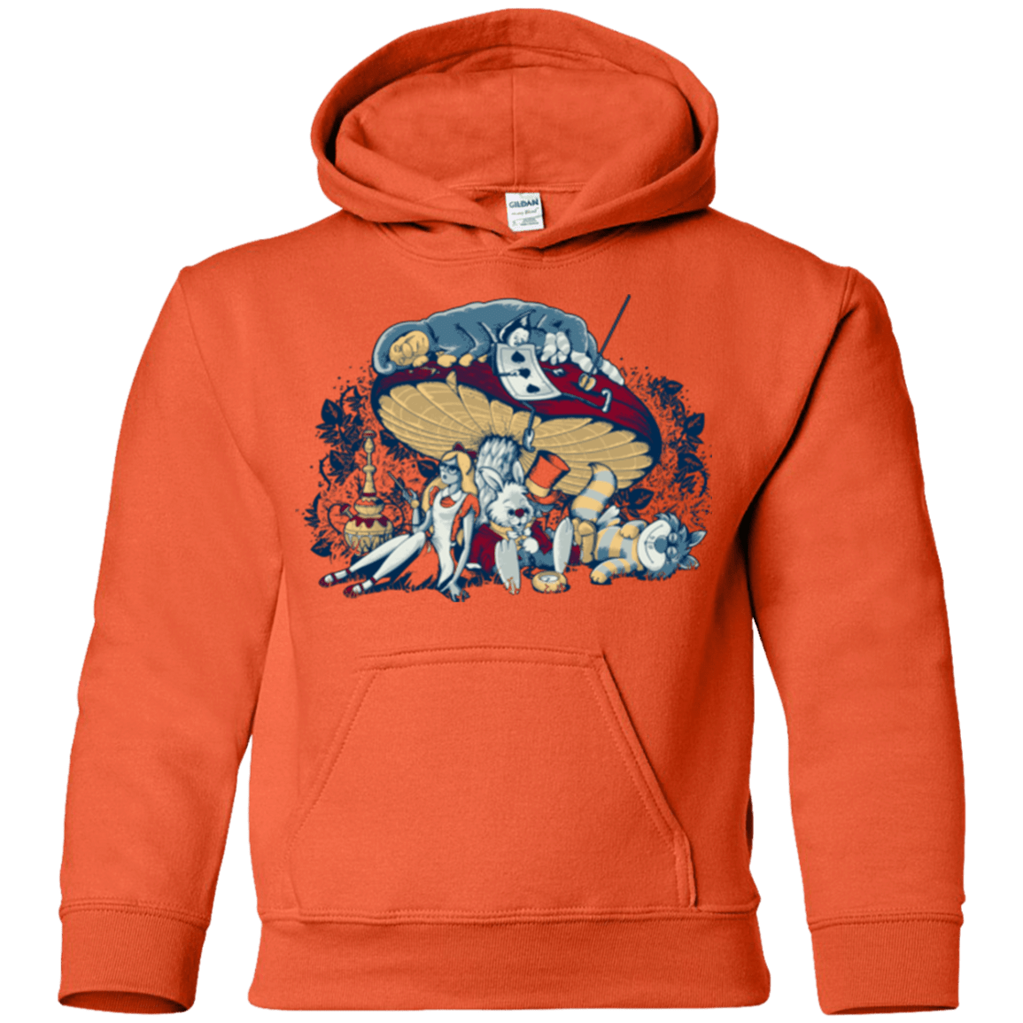 Sweatshirts Orange / YS STONED IN WONDERLAND Youth Hoodie