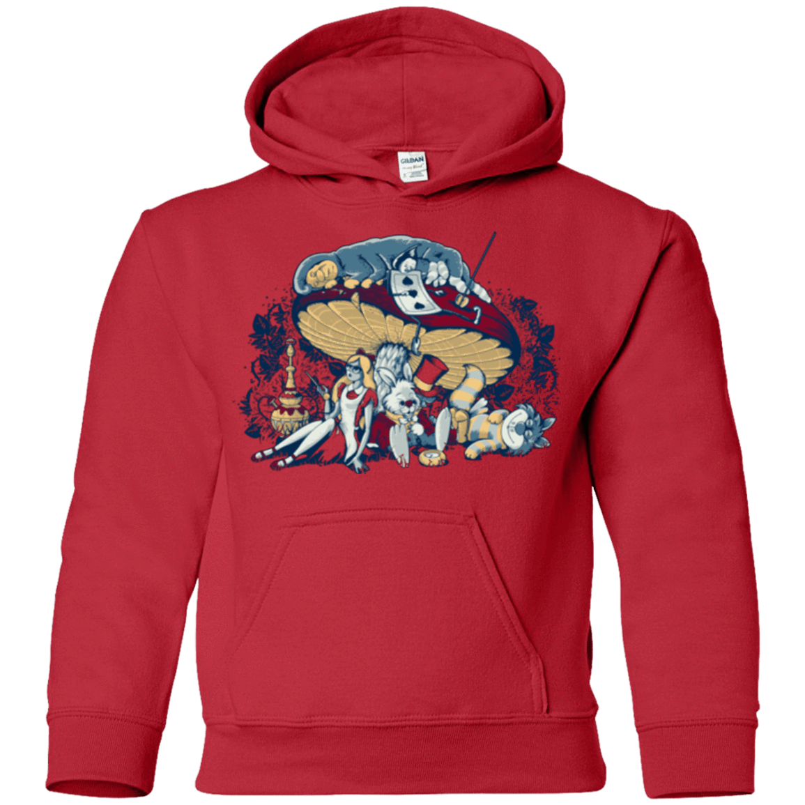 Sweatshirts Red / YS STONED IN WONDERLAND Youth Hoodie