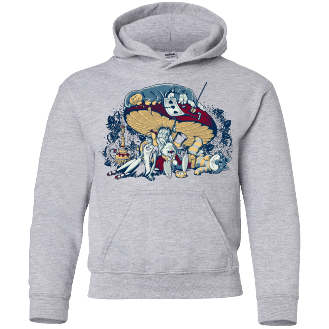 Sweatshirts Sport Grey / YS STONED IN WONDERLAND Youth Hoodie