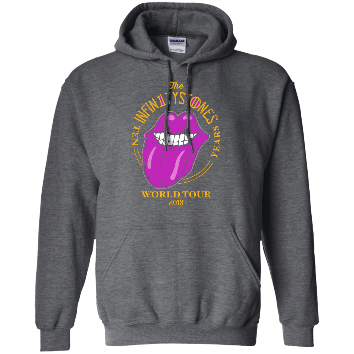 Sweatshirts Dark Heather / S Stones World Tour Pullover Hoodie