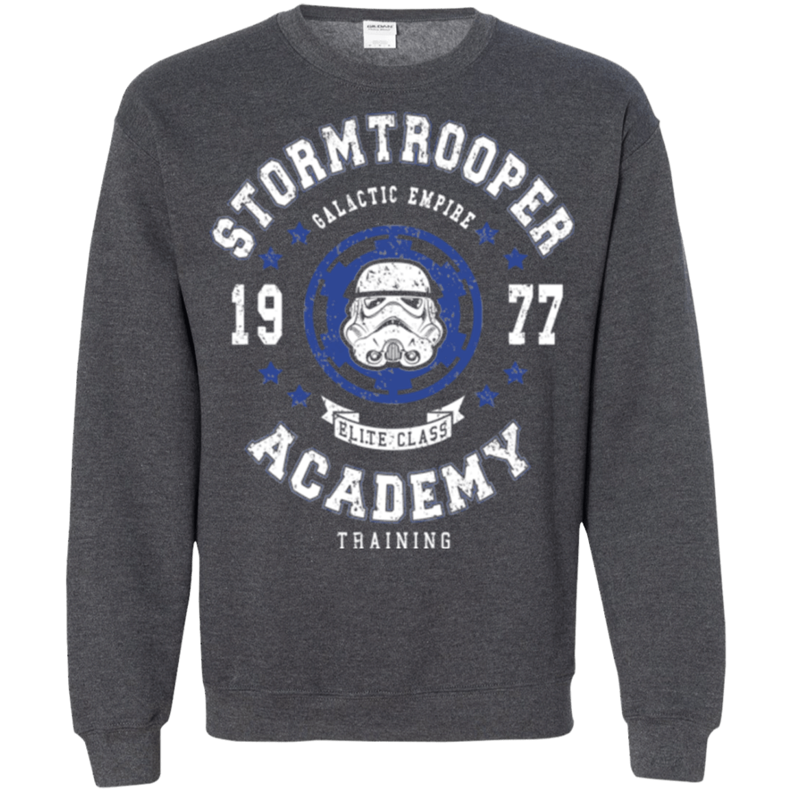 Sweatshirts Dark Heather / Small Stormtrooper Academy 77 Crewneck Sweatshirt