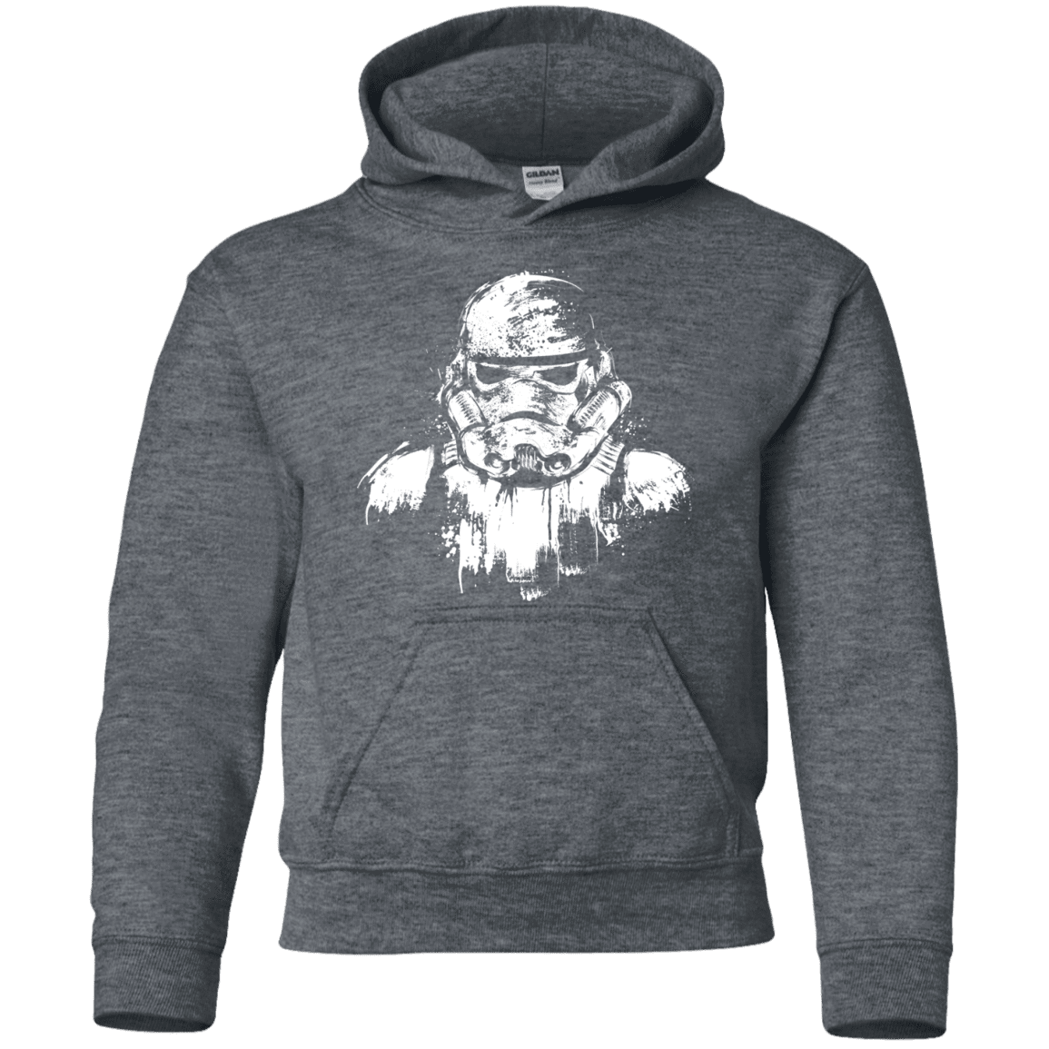 Sweatshirts Dark Heather / YS STORMTROOPER ARMOR Youth Hoodie