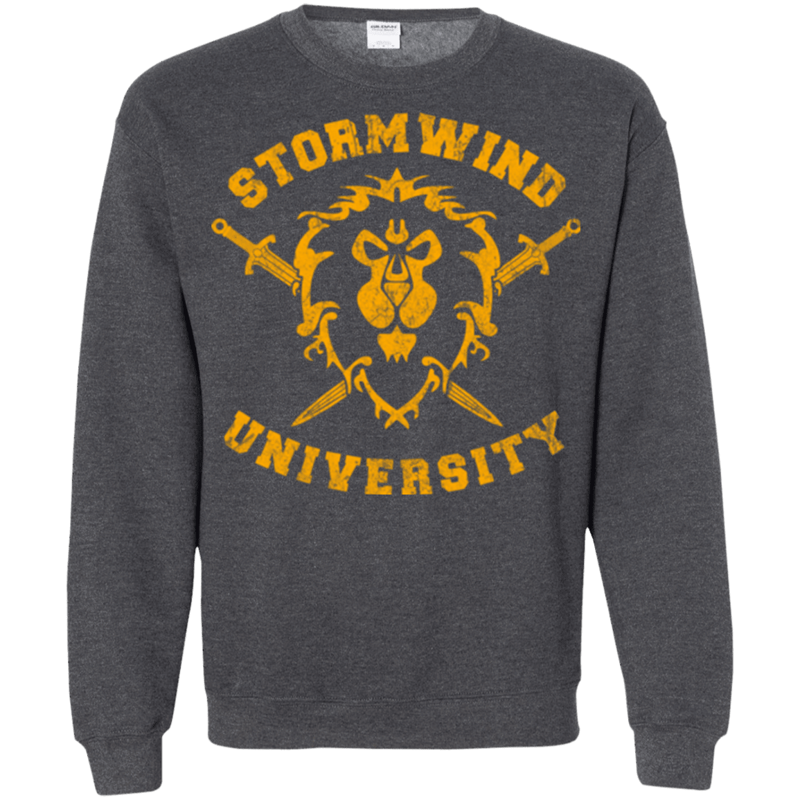 Sweatshirts Dark Heather / Small Stormwind University Crewneck Sweatshirt