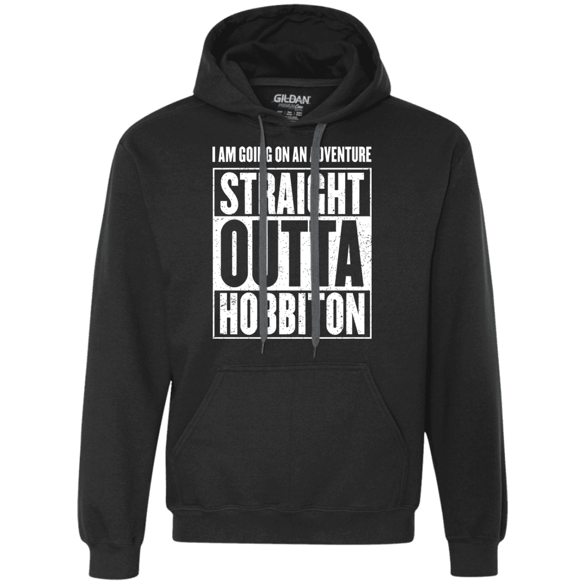 Sweatshirts Black / S Straight Outta Hobbiton Premium Fleece Hoodie