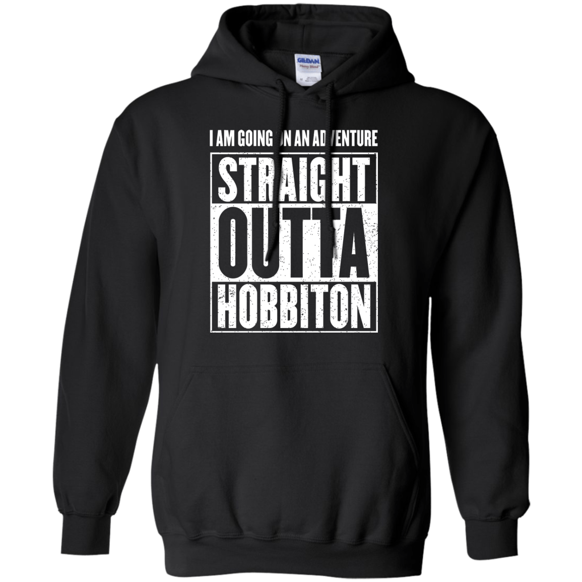 Sweatshirts Black / S Straight Outta Hobbiton Pullover Hoodie