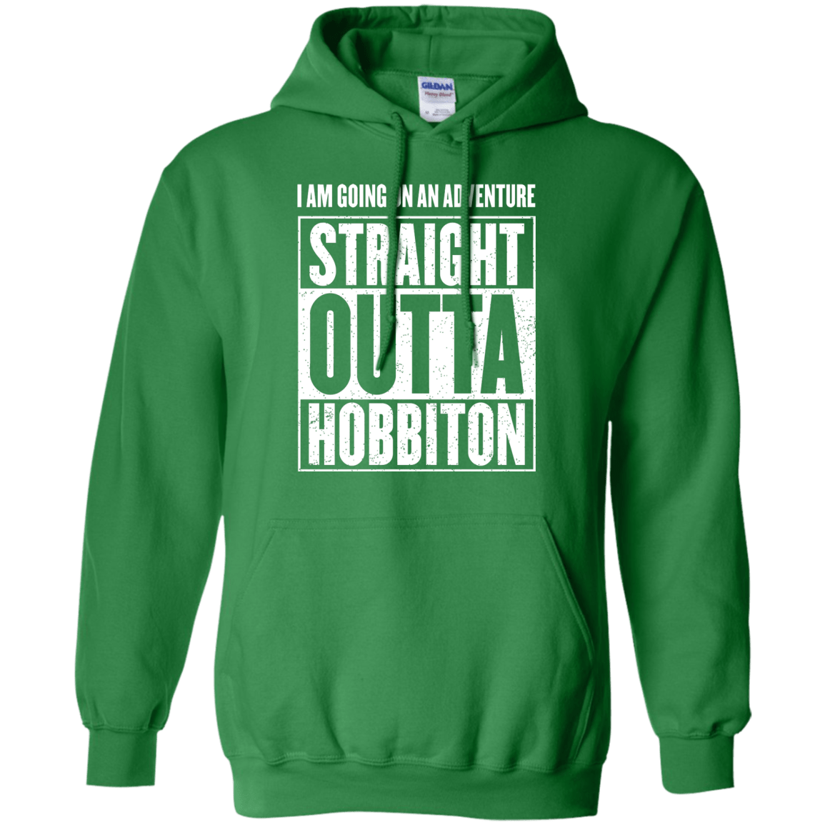 Sweatshirts Irish Green / S Straight Outta Hobbiton Pullover Hoodie