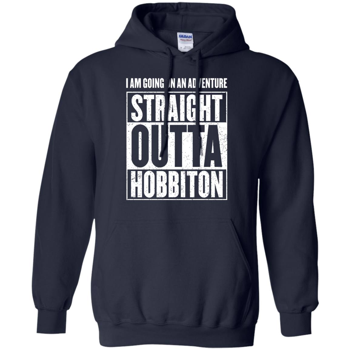 Sweatshirts Navy / S Straight Outta Hobbiton Pullover Hoodie