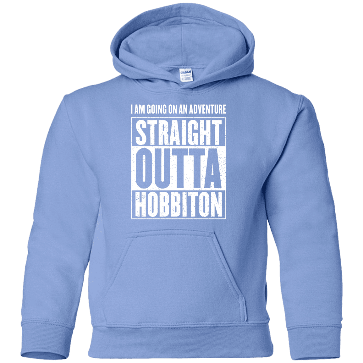 Sweatshirts Carolina Blue / YS Straight Outta Hobbiton Youth Hoodie