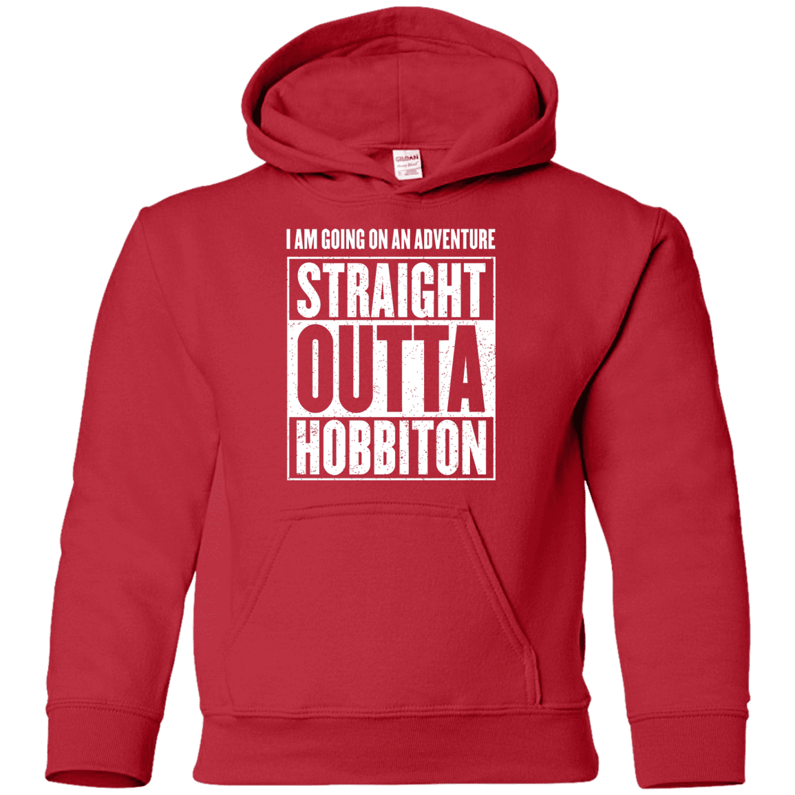 Sweatshirts Red / YS Straight Outta Hobbiton Youth Hoodie
