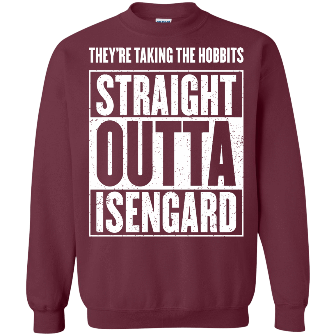 Sweatshirts Maroon / S Straight Outta Isengard Crewneck Sweatshirt