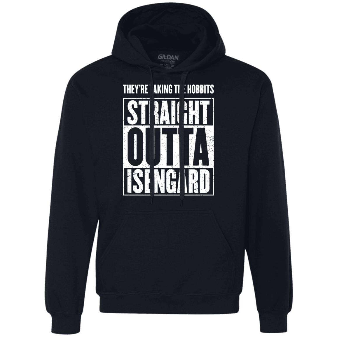 Sweatshirts Navy / S Straight Outta Isengard Premium Fleece Hoodie