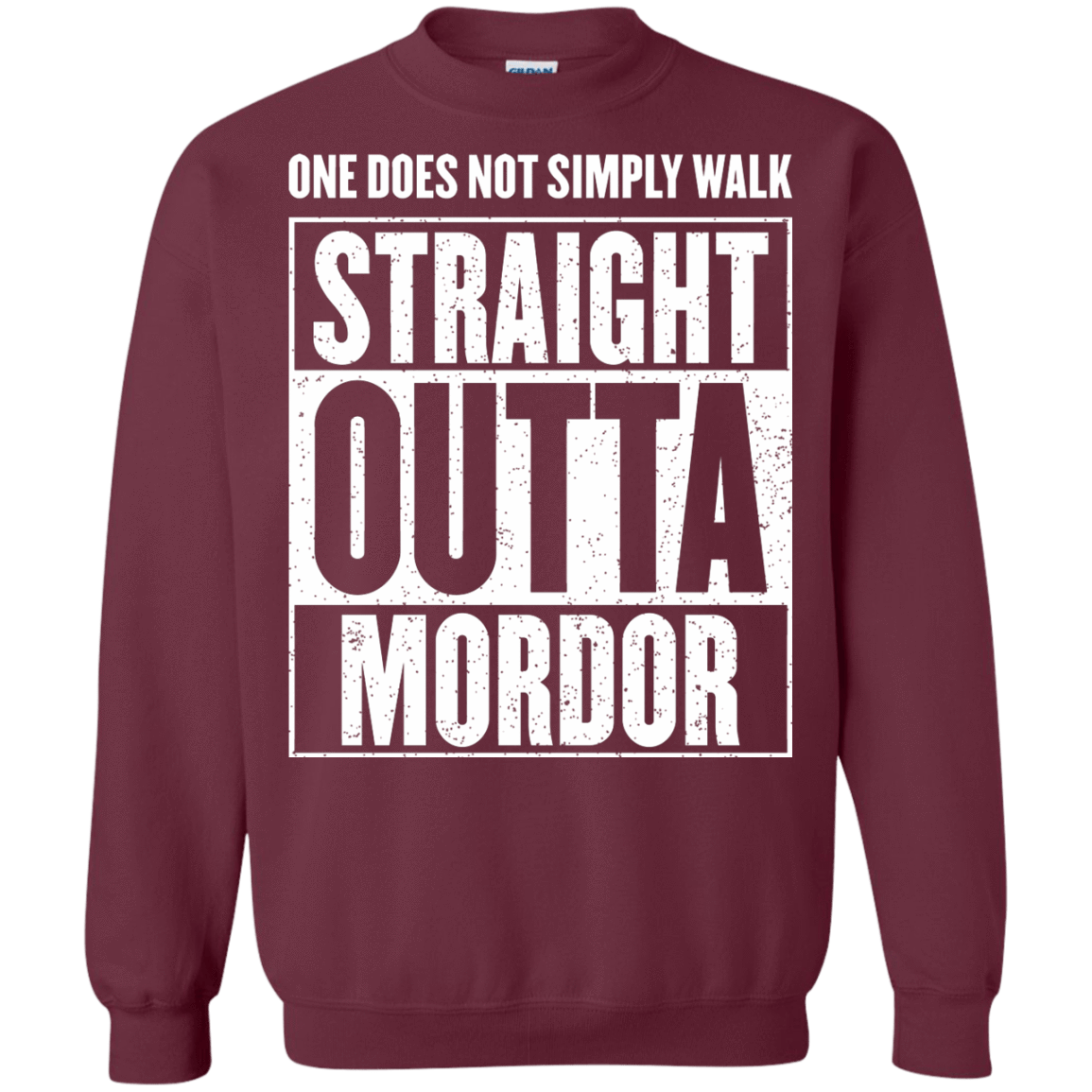 Sweatshirts Maroon / S Straight Outta Mordor Crewneck Sweatshirt