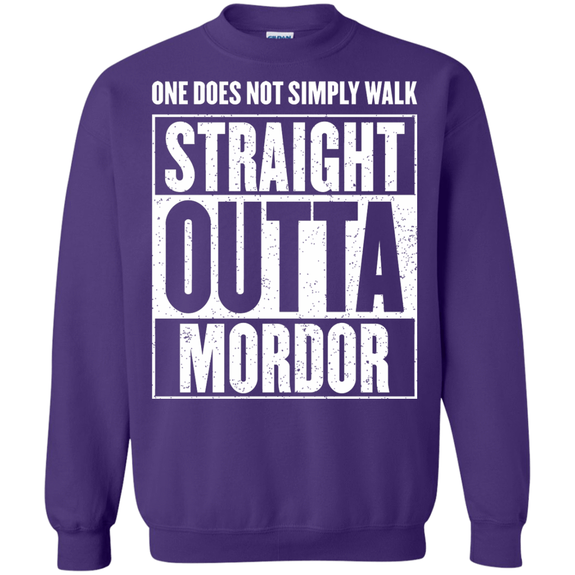Sweatshirts Purple / S Straight Outta Mordor Crewneck Sweatshirt