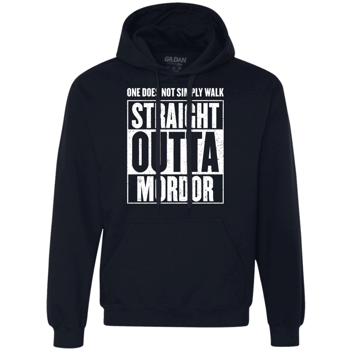 Sweatshirts Navy / S Straight Outta Mordor Premium Fleece Hoodie
