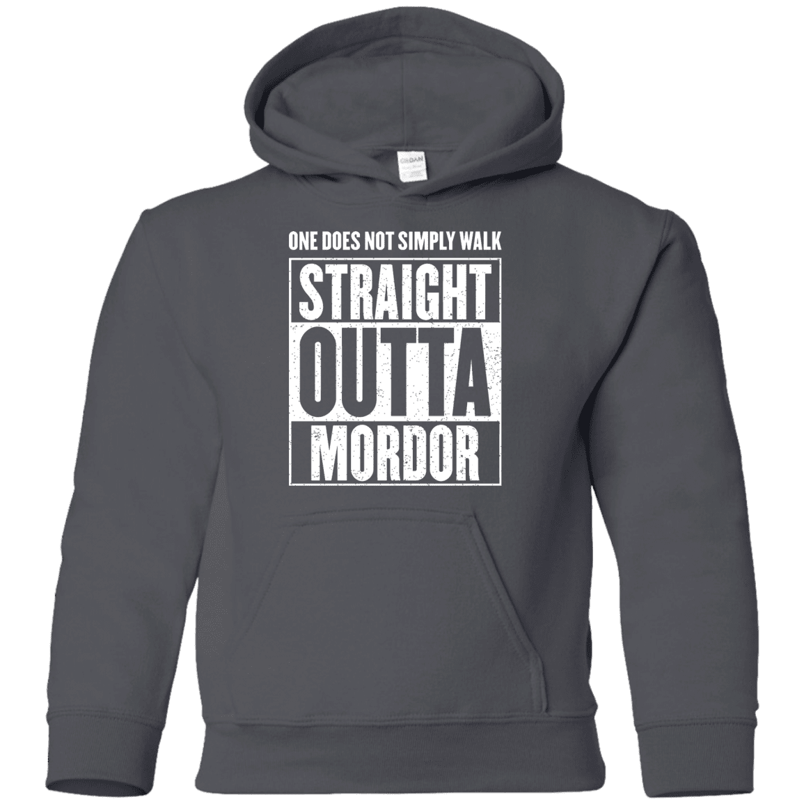 Sweatshirts Charcoal / YS Straight Outta Mordor Youth Hoodie