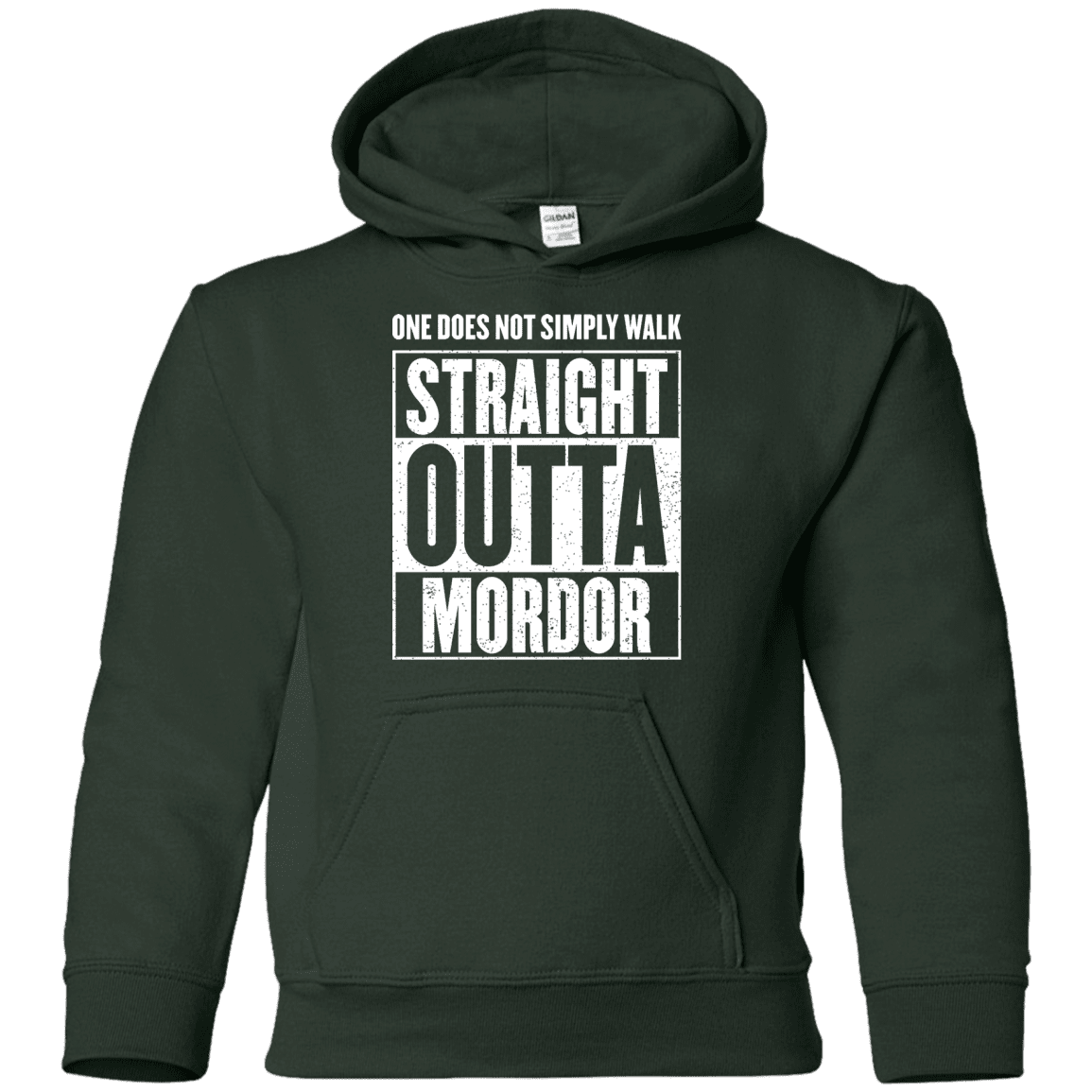 Sweatshirts Forest Green / YS Straight Outta Mordor Youth Hoodie