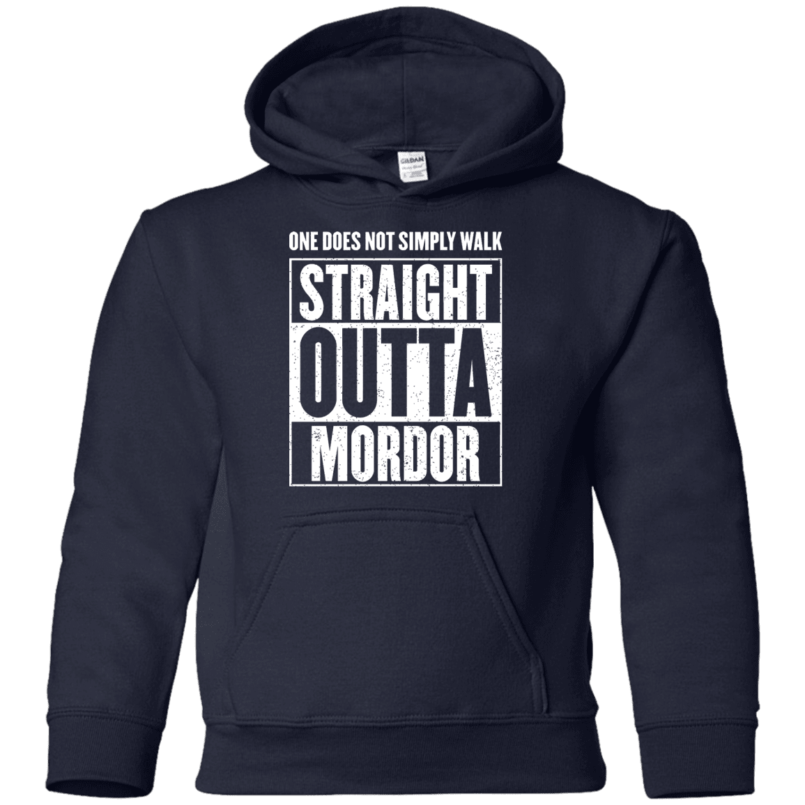 Sweatshirts Navy / YS Straight Outta Mordor Youth Hoodie