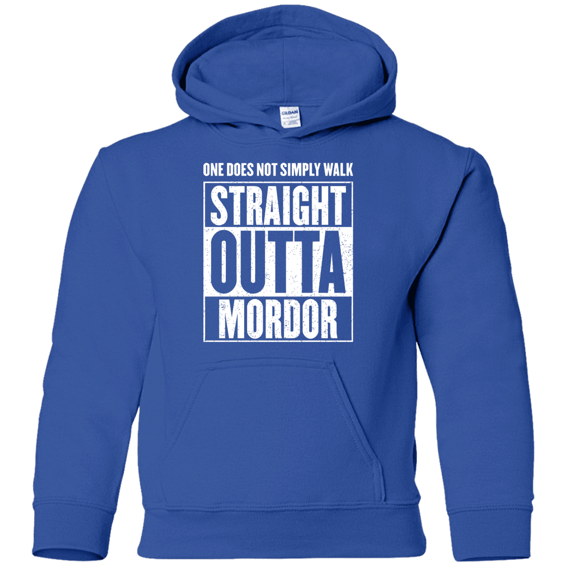 Sweatshirts Royal / YS Straight Outta Mordor Youth Hoodie