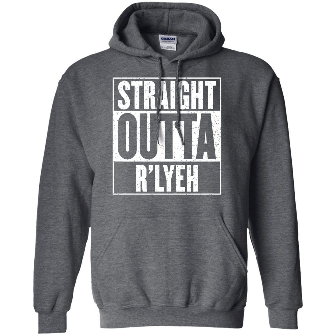 Sweatshirts Dark Heather / S Straight Outta R'lyeh Pullover Hoodie