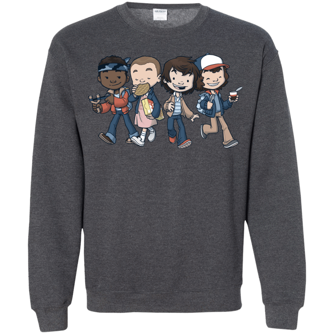 Sweatshirts Dark Heather / Small Strange BFF Crewneck Sweatshirt