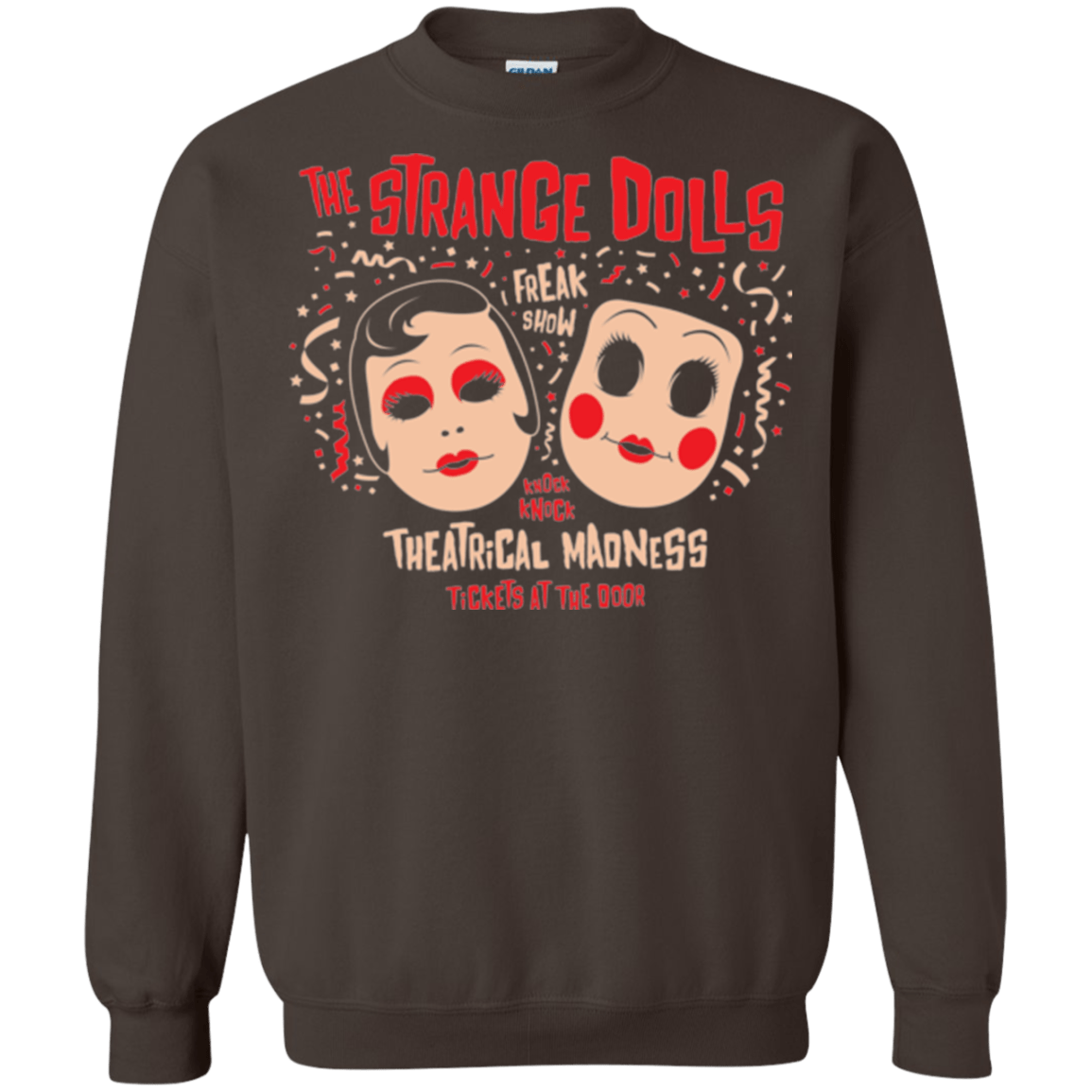 Sweatshirts Dark Chocolate / Small STRANGE DOLLS Crewneck Sweatshirt