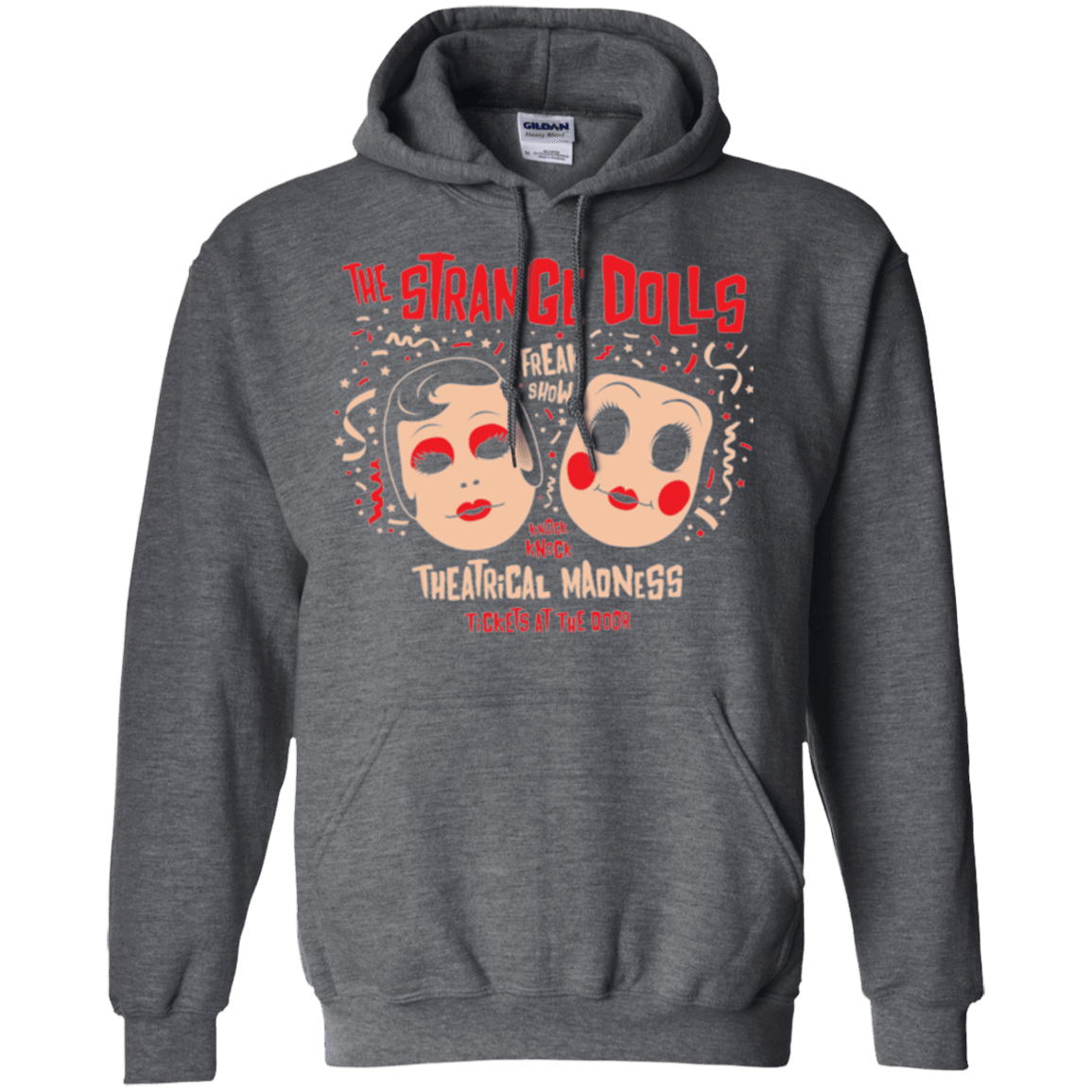 Sweatshirts Dark Heather / Small STRANGE DOLLS Pullover Hoodie