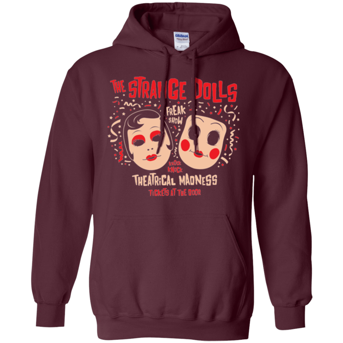 Sweatshirts Maroon / Small STRANGE DOLLS Pullover Hoodie