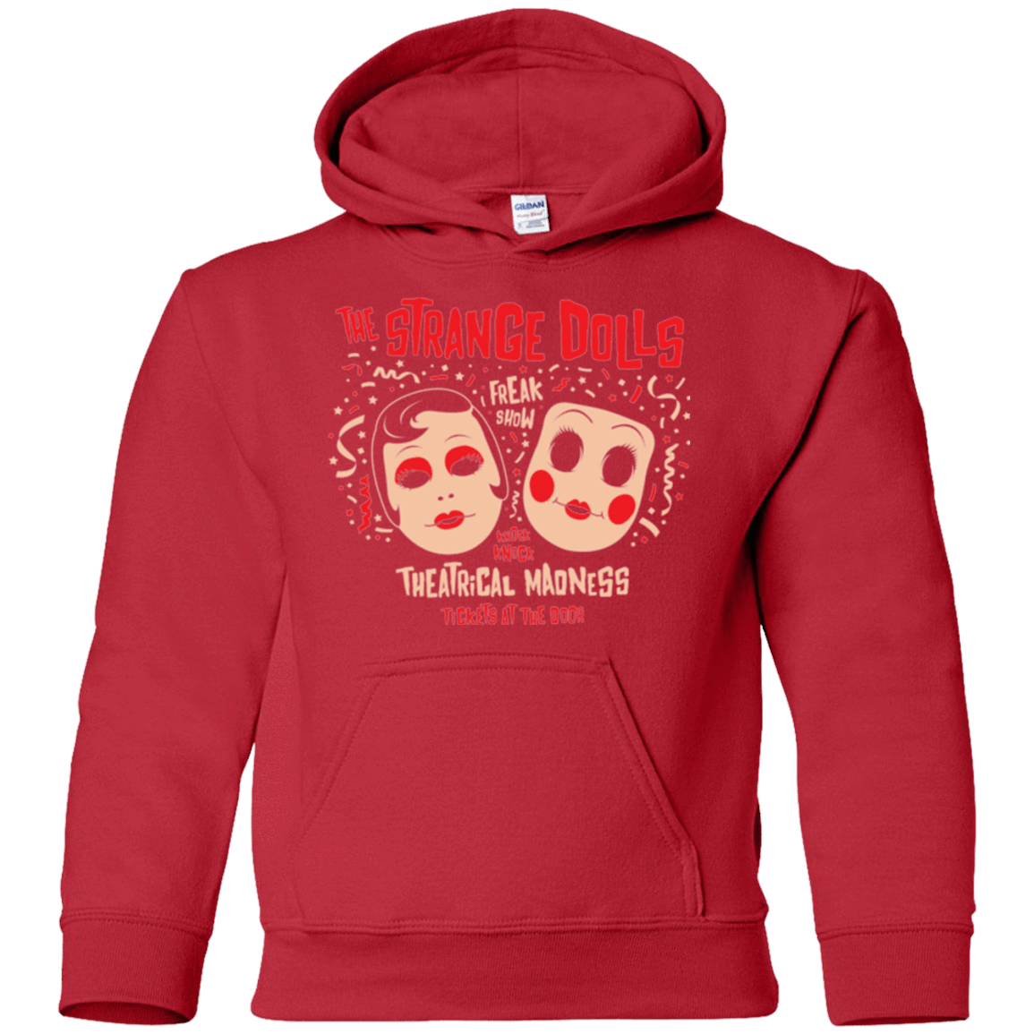 Sweatshirts Red / YS STRANGE DOLLS Youth Hoodie