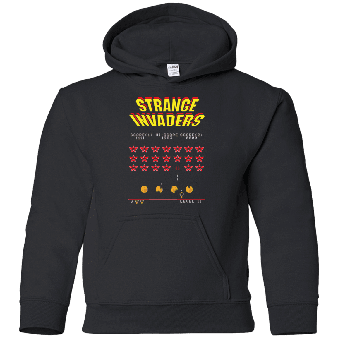Sweatshirts Black / YS Strange Invaders Youth Hoodie