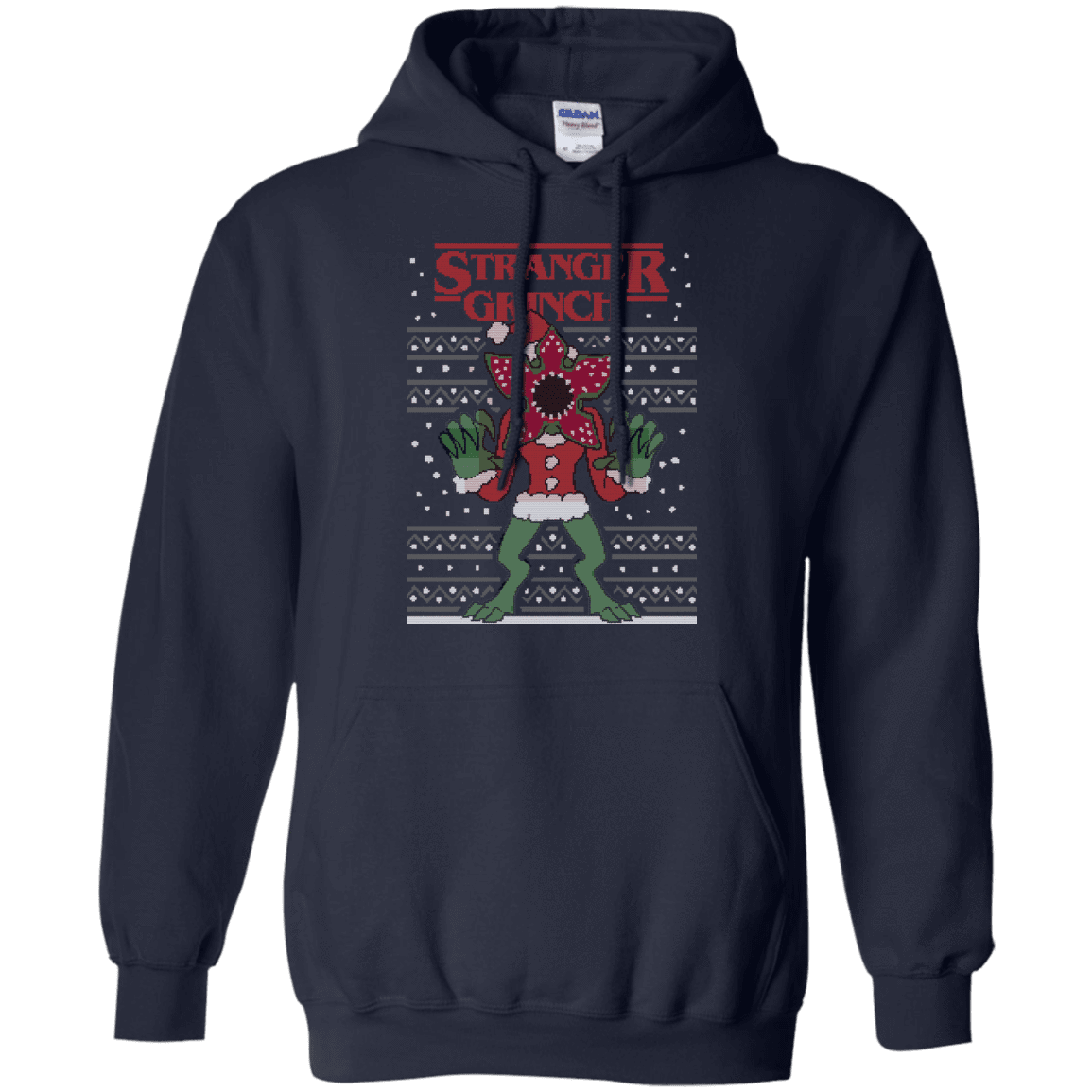 Sweatshirts Navy / Small Stranger Grinch Pullover Hoodie