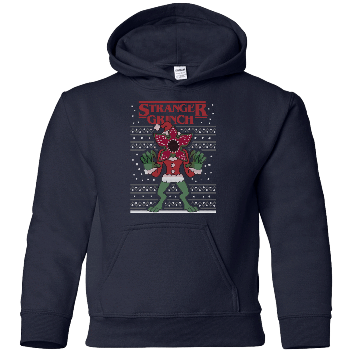 Sweatshirts Navy / YS Stranger Grinch Youth Hoodie