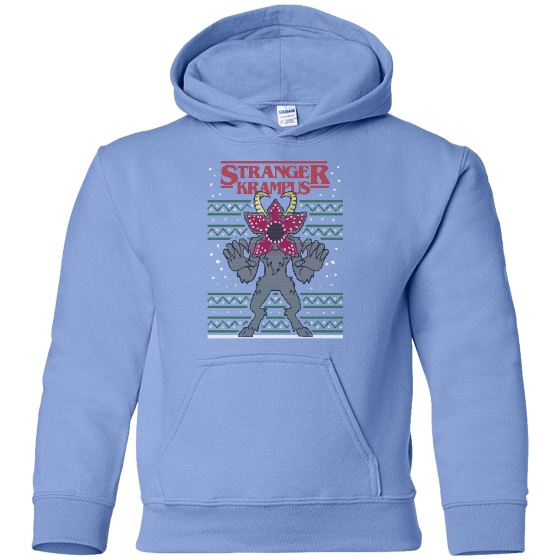 Sweatshirts Carolina Blue / YS Stranger Krampus Youth Hoodie