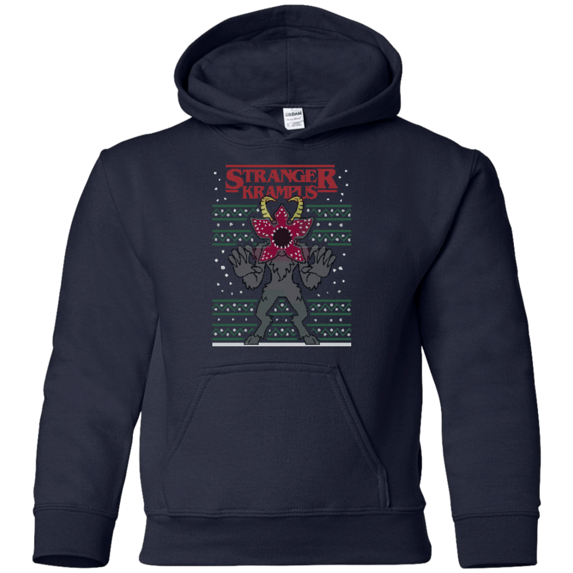 Sweatshirts Navy / YS Stranger Krampus Youth Hoodie